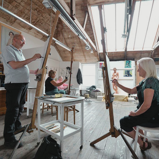 Still Life Drawing Class at St Ives School of Painting