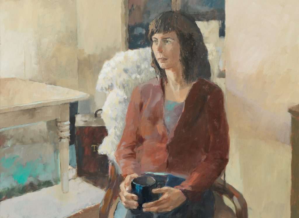 Figure in an Interior, With Tea Eleanor Crow cropped