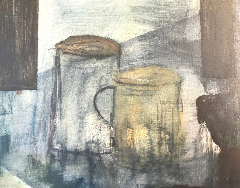 drawing in charcoal and mixed media for the approaching painting course with Liz Luckwell and Marion Taylor