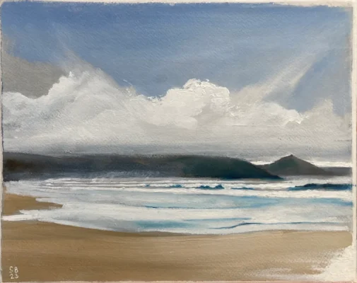 painting by Steven Buckler of beach landscape