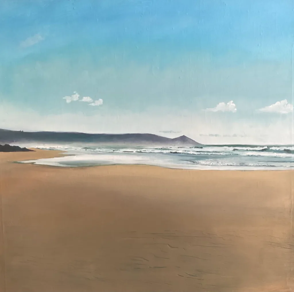 painting by Steven Buckler of coast