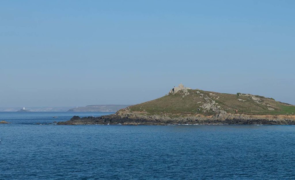 St Ives rugged landscape view from art studio